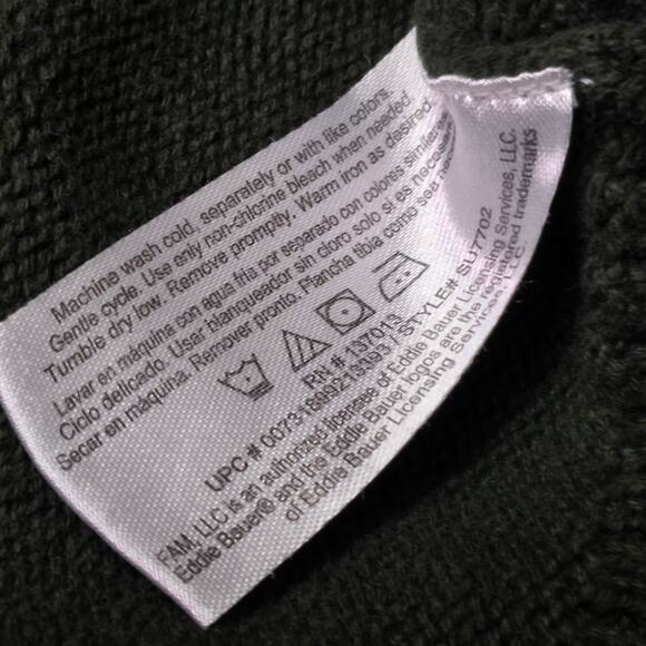 Eddie Bauer Combed Cotton Pullover Sweater Men’s M Green - Picture 7 of 7